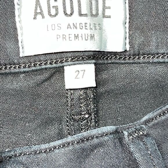 Agolde Sophie Black High Rise Distressed Ankle Jeans Womens Sz 27 - Picture 7 of 9